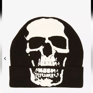 Glow In The Dark Skull Watch Cap Beanie